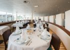 Le restaurant vent d'Ouest à Océanopolis avec sa vue sur la plage des phoques.